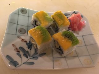 9、迷你水果寿司????,加上寿司姜ok