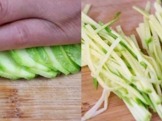 2、有个省事的招做豆腐皮？我好像瘦不下去了……腐皮杂蔬卷,瓠瓜洗干净外皮，切成细丝