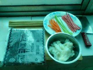 1、美味的寿司,准备材料