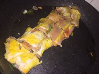 13、东北烤冷面,用铲子铲断