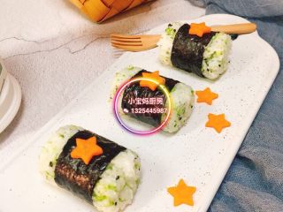 7、西兰花米饭寿司卷,OK了