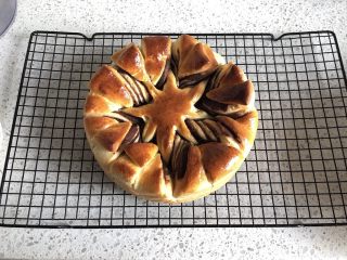 17、圣诞雪花面包,出炉以后放温热即可脱模