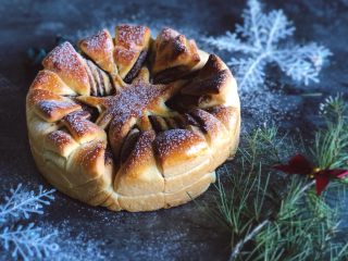 20、圣诞雪花面包,很有圣诞feel~圣诞节快乐!