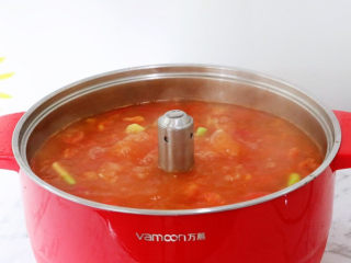 11、番茄火锅,直到把汤煮开