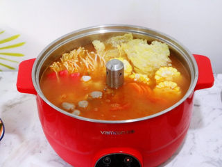 15、番茄火锅,想吃啥就加啥