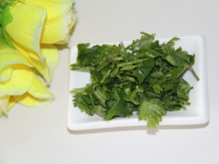 7、土豆泥拌饭,香菜切末