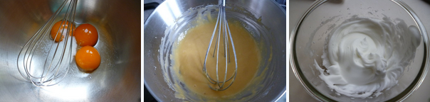 1、豹纹MINI瑞士卷~~~SO MINI SO CUTE,制作蛋黄面糊，蛋黄+1/3细砂糖拌匀后，先后加入玉米油和水，搅拌均匀后过筛入低筋面粉拌匀既成蛋黄面糊