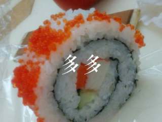 9、自制寿司,蟹籽寿司????一口口嘭嘭响????????????太美味啦！