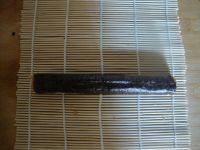 8、蒸玉米胡萝卜紫菜肉卷,这是卷好的肉卷