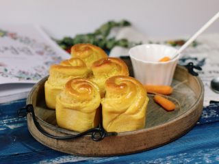 16、胡萝卜椰蓉卷,成品。