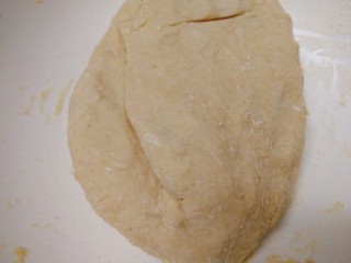 4、早餐+烫面葱油饼,手套一次性手套，趁热揉成面团