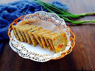 22、早餐+烫面葱油饼,成品图