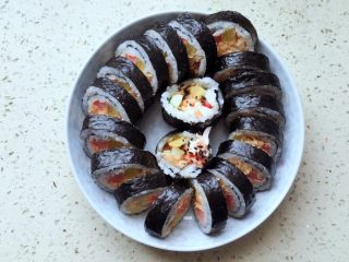 18、紫菜包饭,家吃的效果