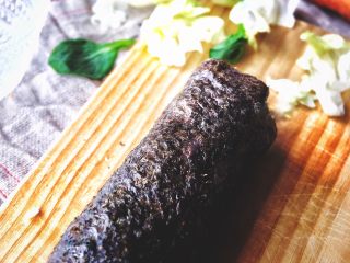 13、最好吃的 紫菜包饭 附小秘诀,卷起即可