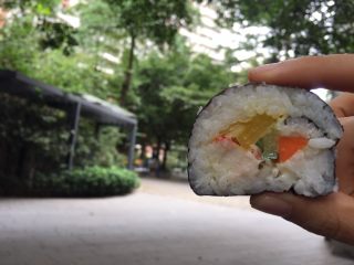 4、紫菜包饭,成品之一