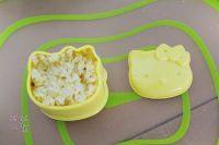 7、蛋香香酥饭团,利用模具制作可爱饭团