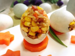 11、腊肠咸蛋饭,非常有吸引力吧！