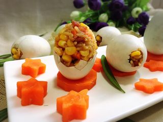 12、腊肠咸蛋饭,好看好吃????