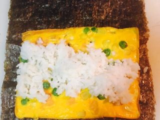 8、大虾寿司,加白米饭（自己吃，没拌白醋和糖）