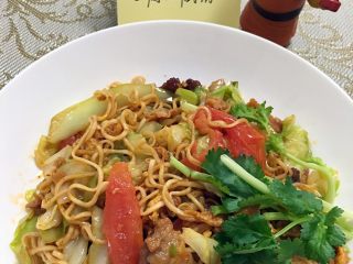 15、沙茶酱炒面#面条变身计划#,再来一张。