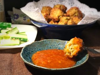 24、过年走油@萝卜丝丸子,蘸着酱料享用吧!