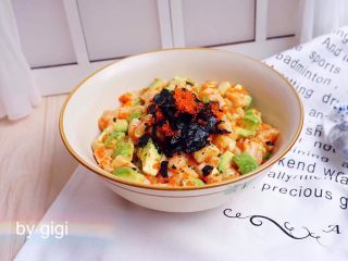 7、低卡網紅夏威夷poke - 牛油果三文魚拌飯,完成