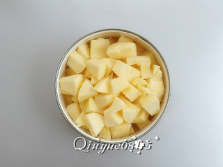 3、苹果酱,切丁