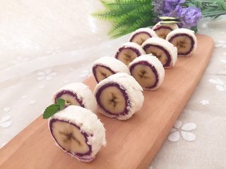 13、#甜味#香蕉紫薯卷,直接吃就可以，营养很丰富