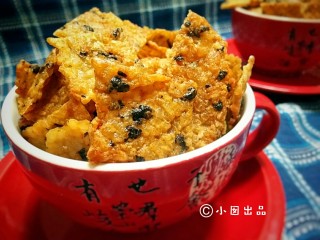 10、海苔锅巴（剩米饭的华丽转）,成品。