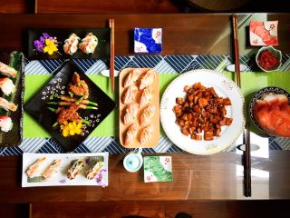 18、火炙焦糖三文鱼寿司,来一顿寿司宴