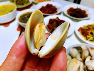 6、清煮文蛤,成品。