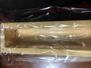 9、抹茶奶冻竹炭卷,饼干模具里垫上保鲜膜