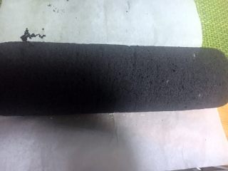 44、抹茶奶冻竹炭卷,好啦,再放冰箱冷藏两三小时定型