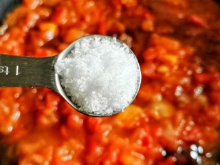 9、西红柿鸡蛋拌面,一勺盐，