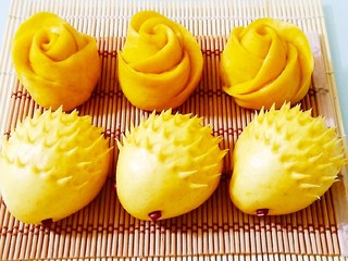 13、南瓜花样馒头,成品图