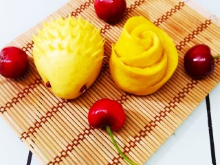 16、南瓜花样馒头,刺猬与玫瑰花