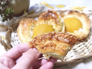 17、黄桃椰蓉心形面包,超级好吃！