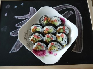 16、紫菜包饭,成品图