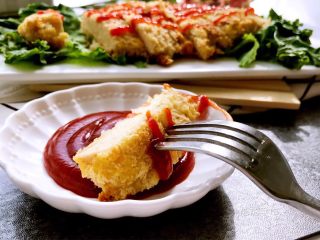 11、香烤鸡排,和番茄酱也是绝配哦。