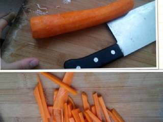 3、食寿司卷——剩米饭的华丽转身,胡萝卜去皮切丝