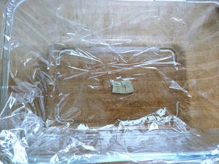10、鸡胸蔬菜小方,选择一个比较方正的容器，里面铺上保鲜膜