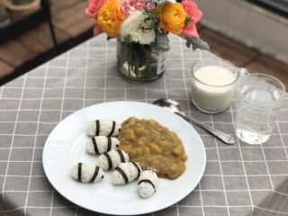 15、重口味恶搞早餐之熊猫吃翔,女儿说有点重口味但是还是把它们吃光光了????