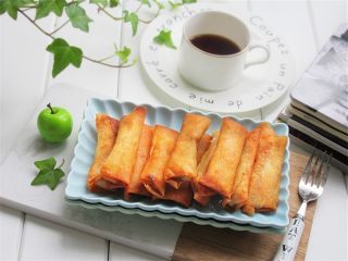 2、维尼熊便当,自制炸春卷一份