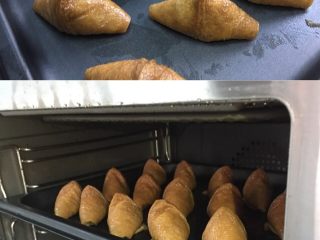 5、蒸烤鲜肉豆包,烤箱预热到180度，（最好是蒸烤功能）放入包好的豆皮月，蒸烤约为6分钟