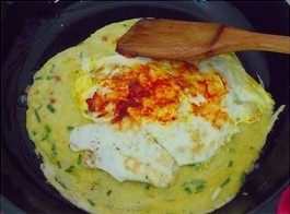 7、杂粮煎饼,翻身，抹点韩式辣椒酱