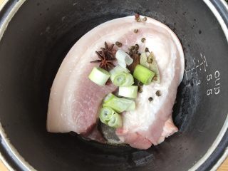 5、无肉不欢～蒜泥白肉,加入大葱