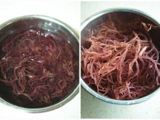 1、海草寿司,血珊瑚草提前用水泡发8-10小时，中间换水一次