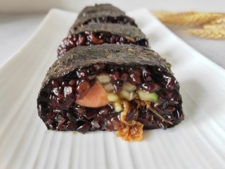 7、黑米寿司,开吃哈