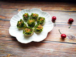 18、翡翠烧麦,成品,一定要趁热吃。