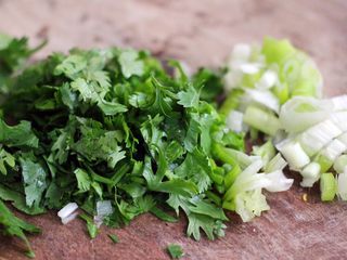 16、#辣味#麻辣水煮鱼,再切点葱花和香菜